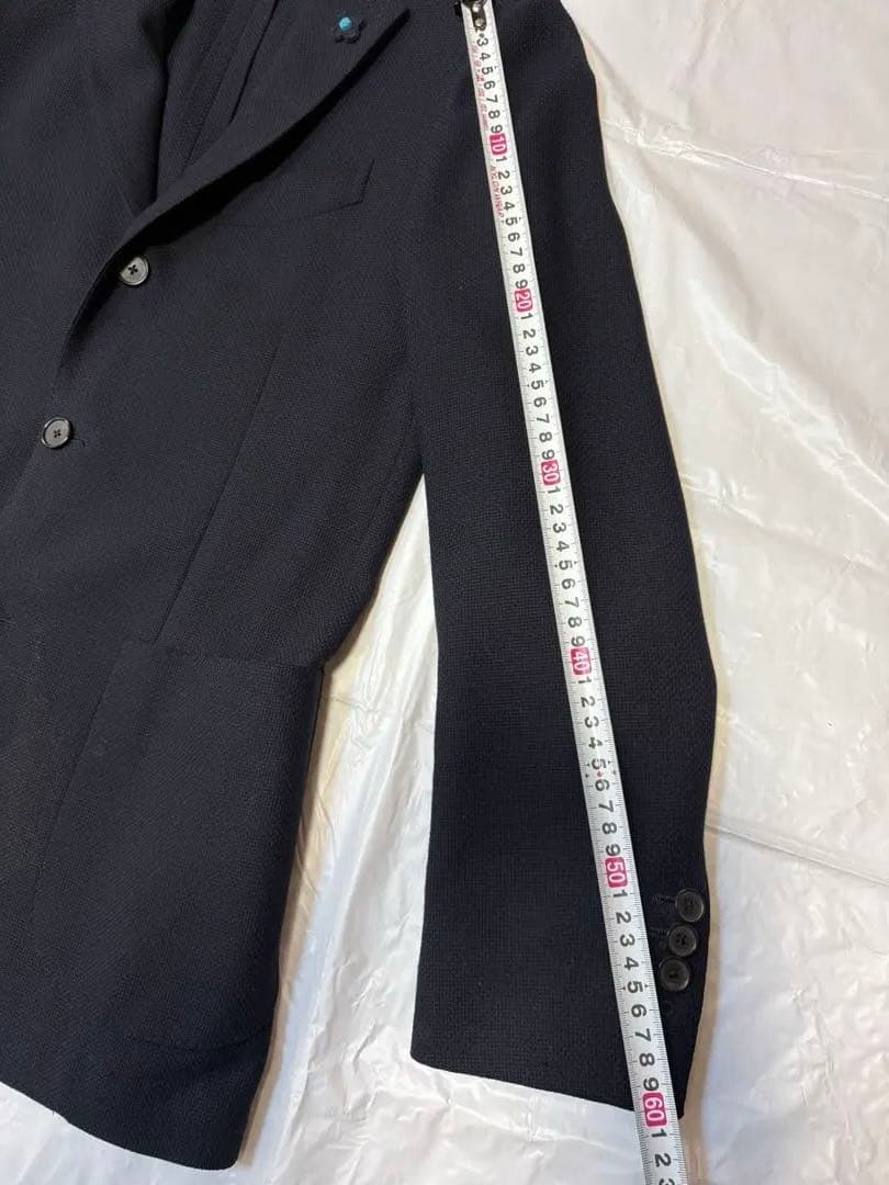 【極美品】LARDINI ラルディーニ テーラードジャケット ネイビー