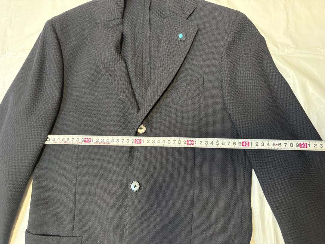 【極美品】LARDINI ラルディーニ テーラードジャケット ネイビー