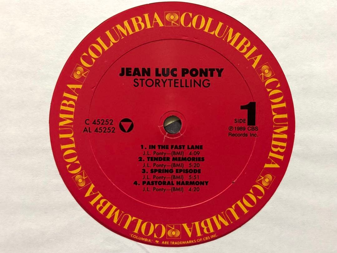 JEAN-LUC PONTY STORYTELLING レアUSオリジナルLP