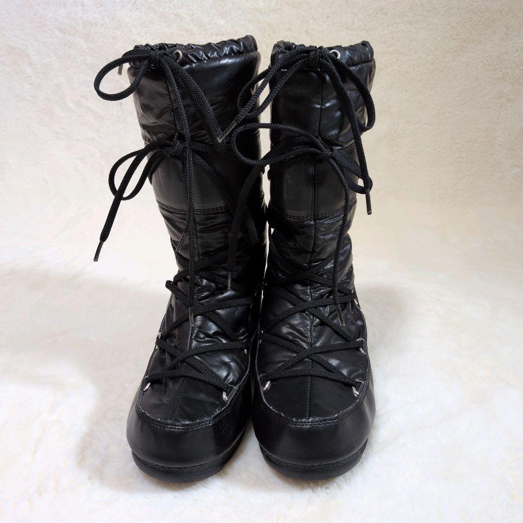 【大人気】MOON BOOT ムーンブーツ ロング スノーブーツ 黒