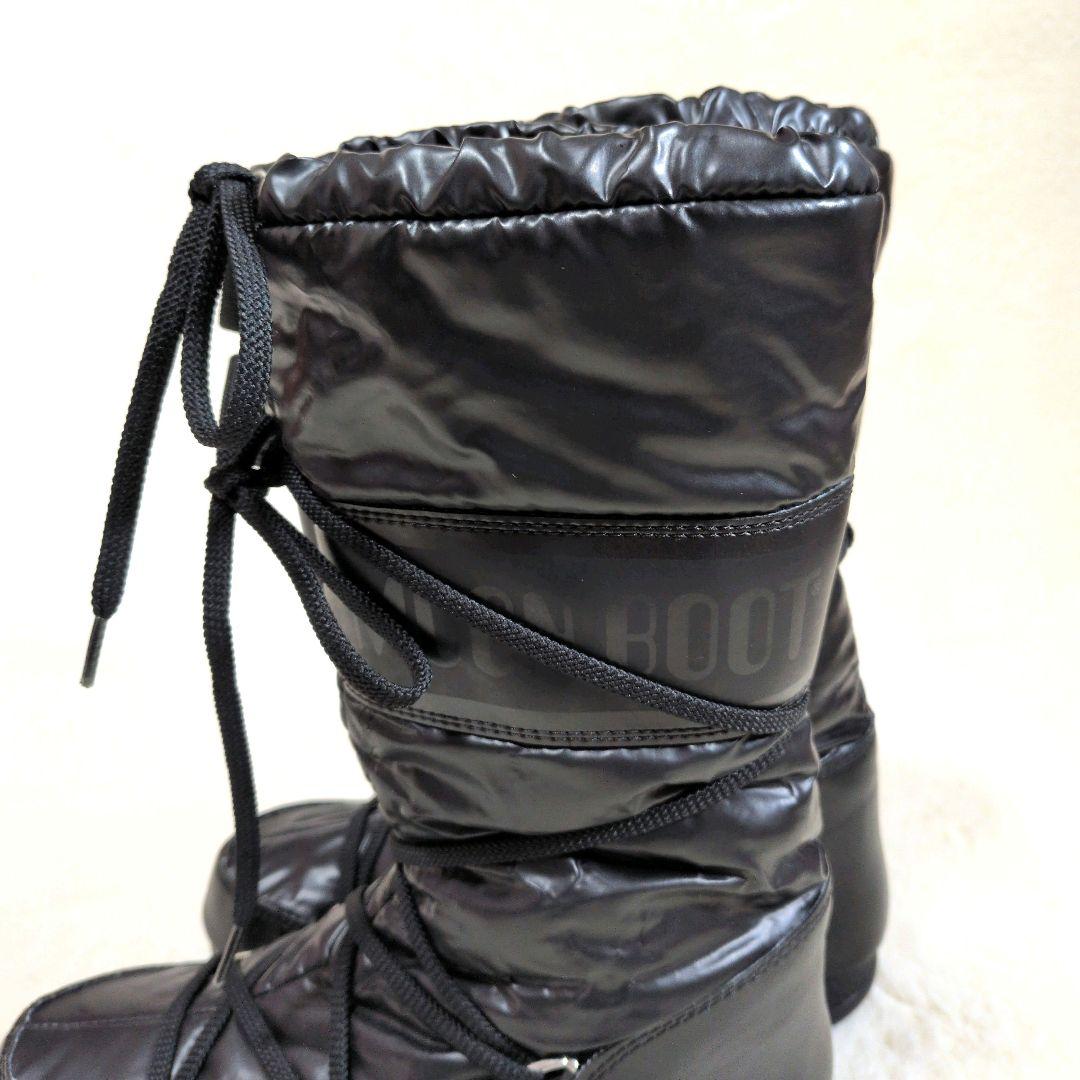 【大人気】MOON BOOT ムーンブーツ ロング スノーブーツ 黒