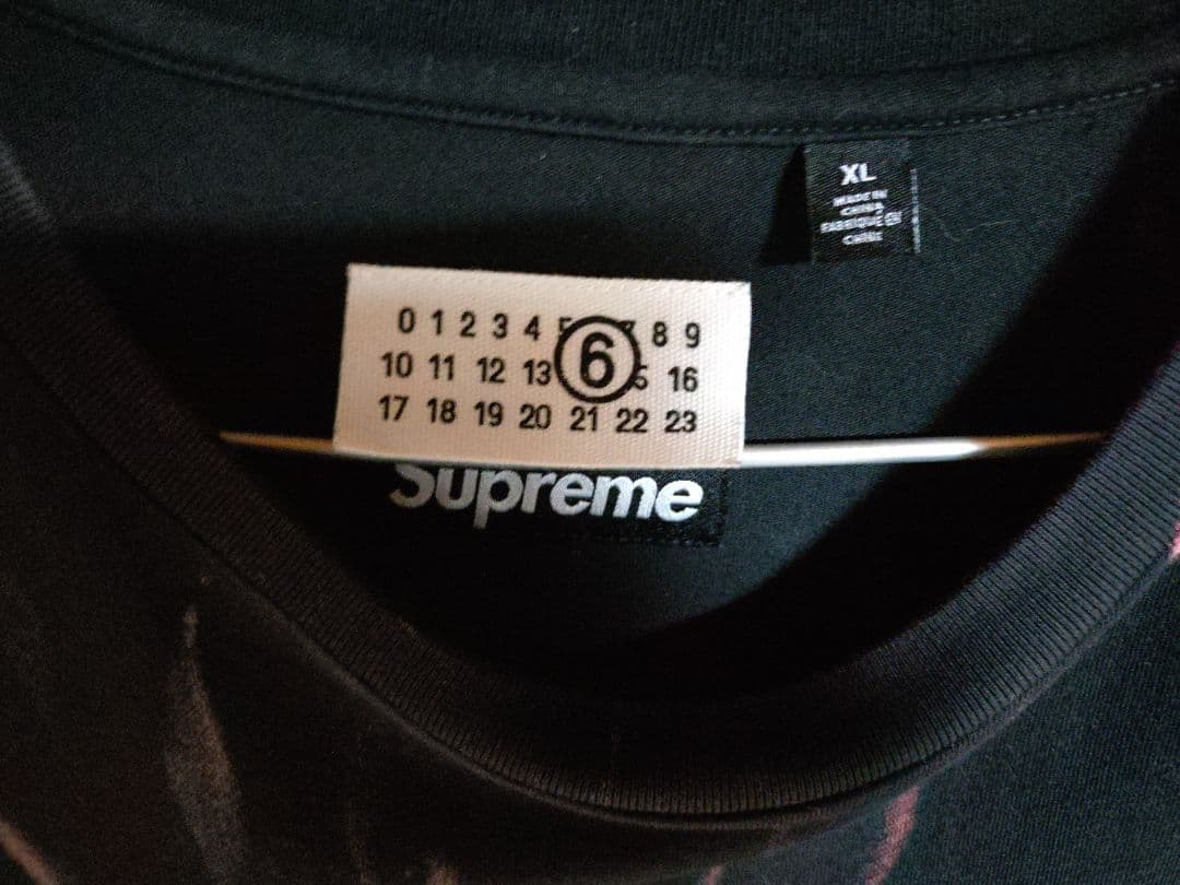 希少XL　Supreme MM6 Liquid Blue Tee　マルジェラ
