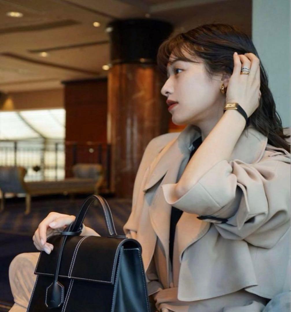 L'Or(ロル)トレンチコート／stand collar long coat