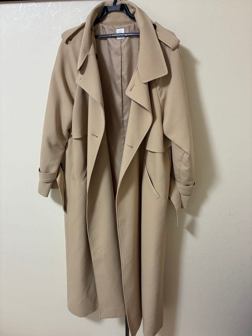 L'Or(ロル)トレンチコート／stand collar long coat