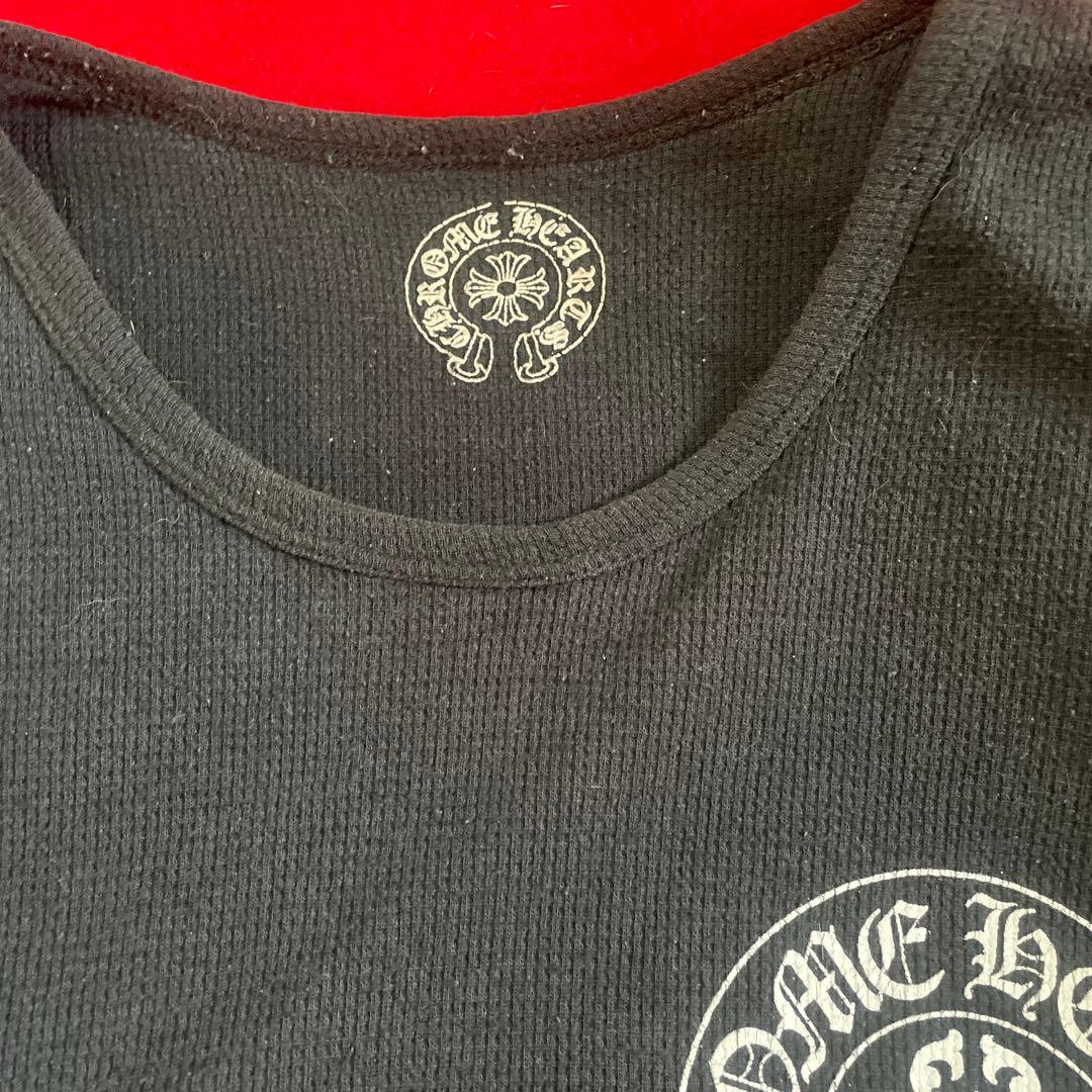 クロムハーツ アメリカンフラッグ Tシャツ Lブラック　ロンＴ　サーマル