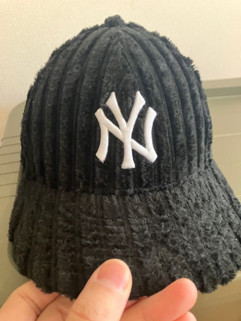beams 別注　NEWERA コーデュロイ　キャップ　9fifty 黒