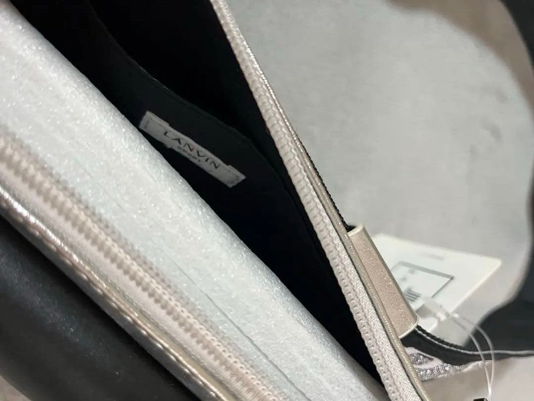 新品　LANVIN SPORT ボディバッグ ブラック・シルバー　ゴルフ