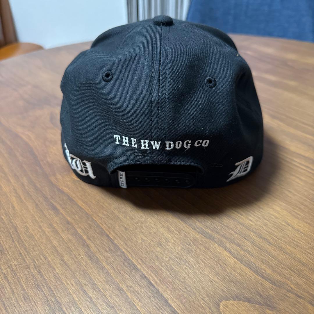 THE H.W.DOG&CO THロゴ ブラックベースボールキャップ