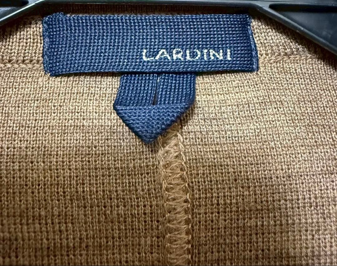 【美品】LARDINI ニットテーラードジャケット　プートニエール　春夏　L