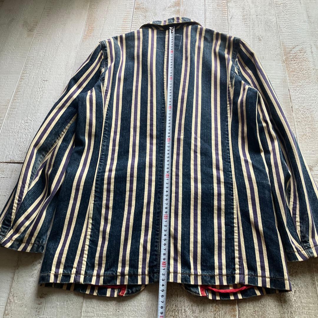 エドウィン デニムジャケット M ストライプ 13oz
