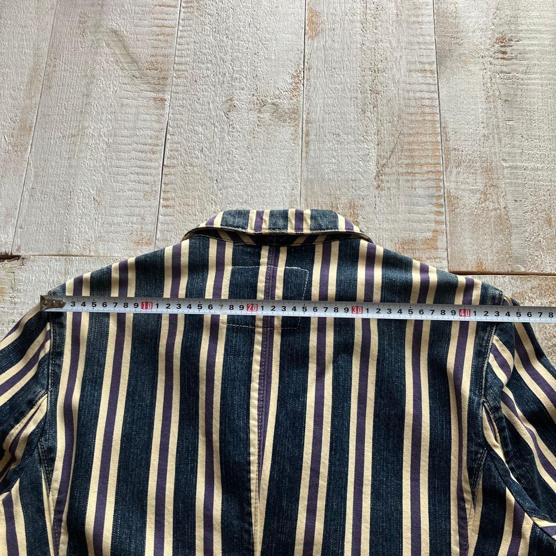 エドウィン デニムジャケット M ストライプ 13oz