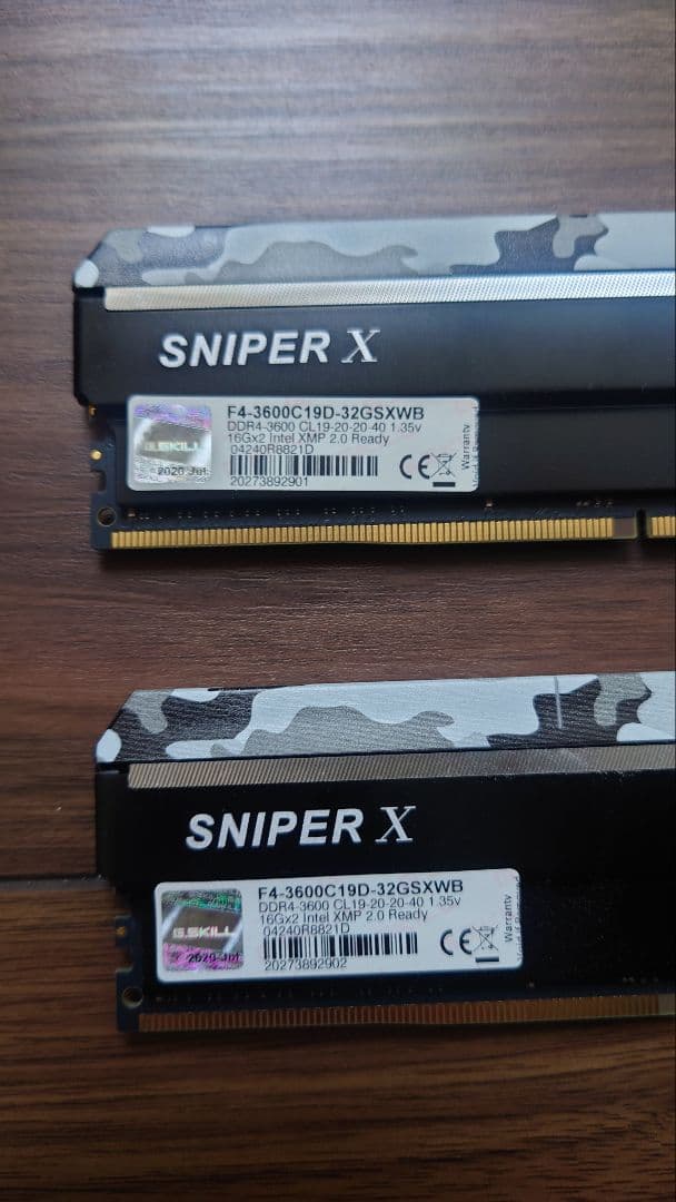 G.SKILL F4-3600C19D-32GSXWB 16GB×2