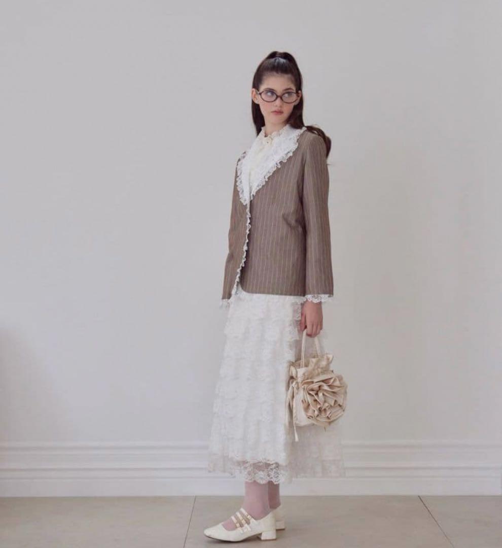 ジャケット・アウター treat urself Retro lace jacket