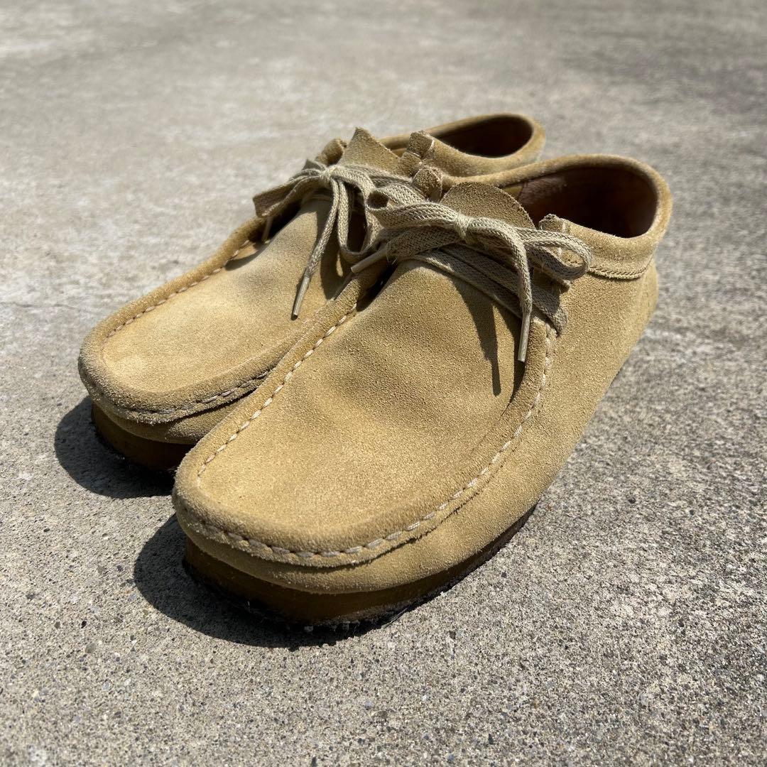 used Clarks natural color Wallabies ワラビー