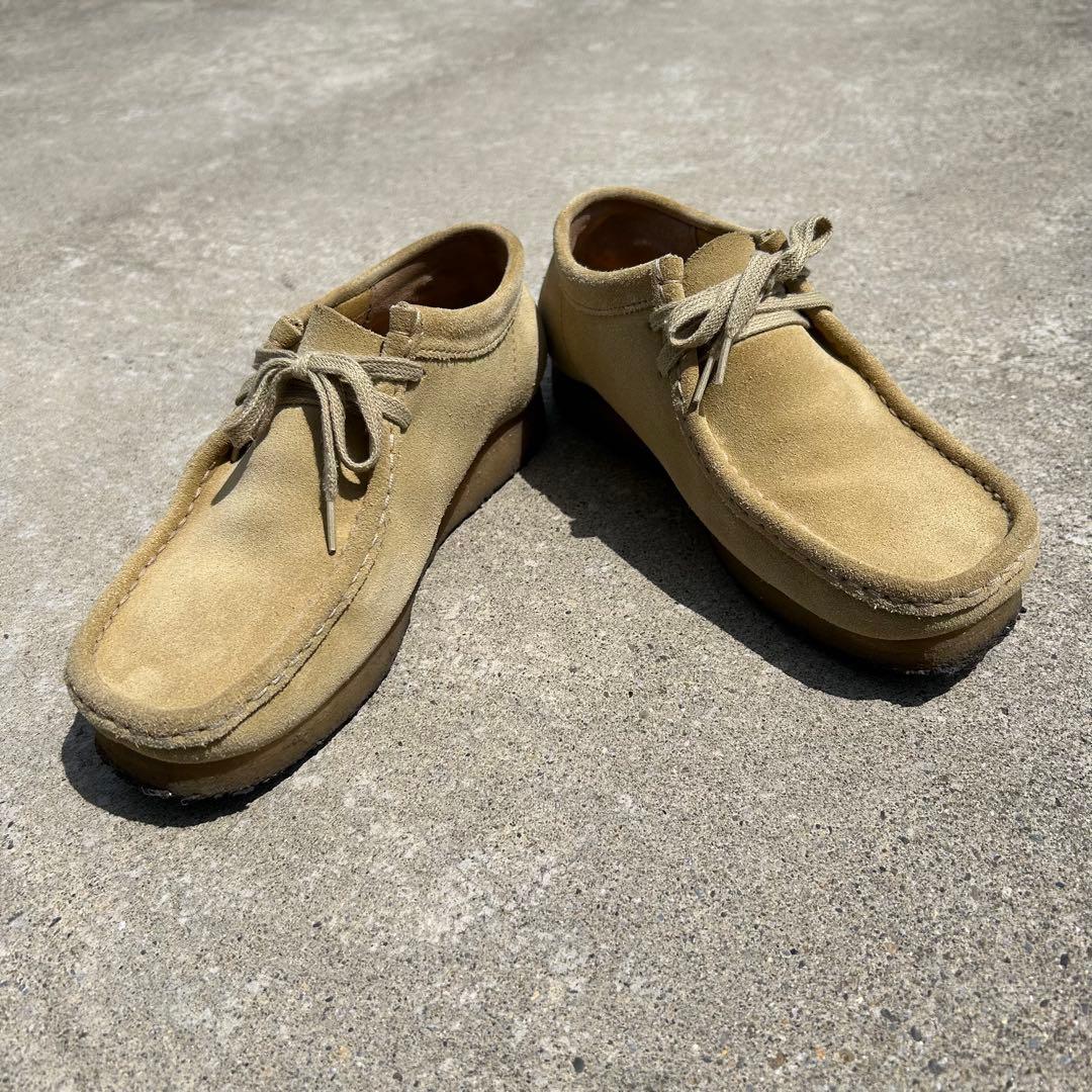 used Clarks natural color Wallabies ワラビー
