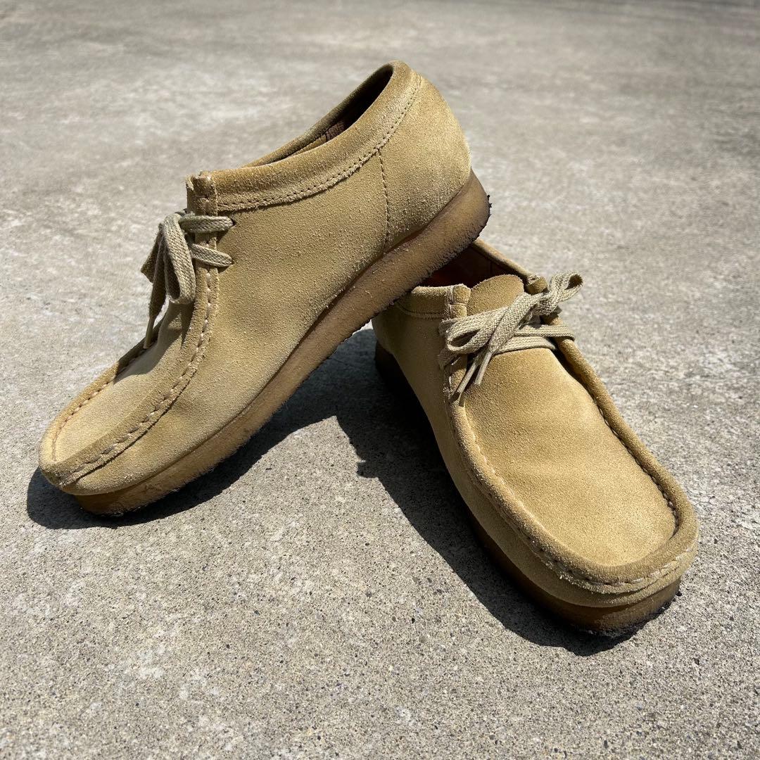 used Clarks natural color Wallabies ワラビー