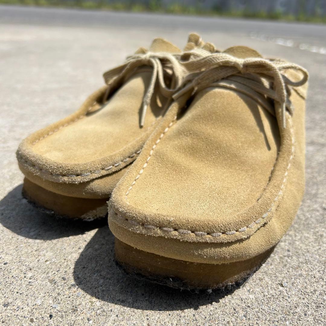used Clarks natural color Wallabies ワラビー