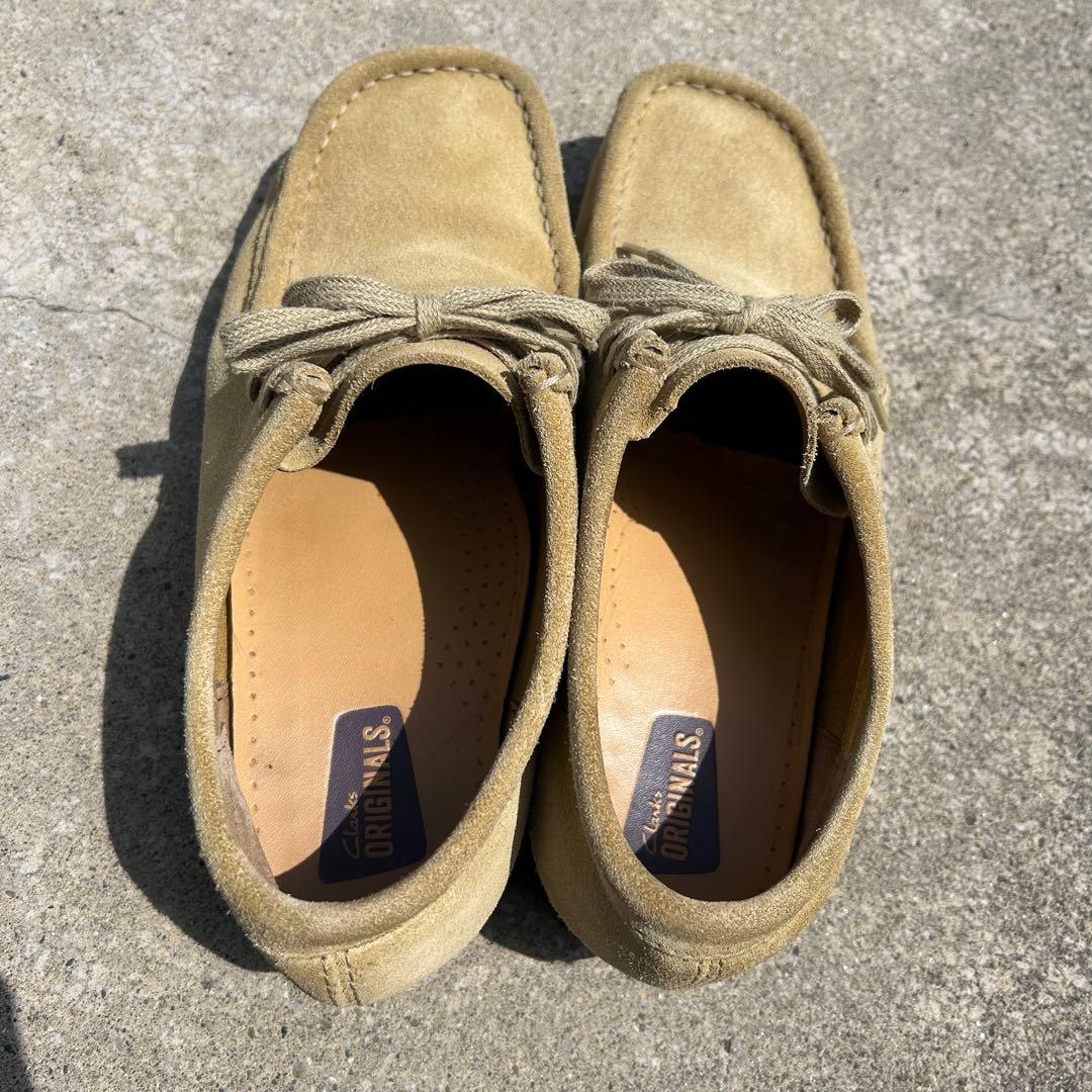 used Clarks natural color Wallabies ワラビー