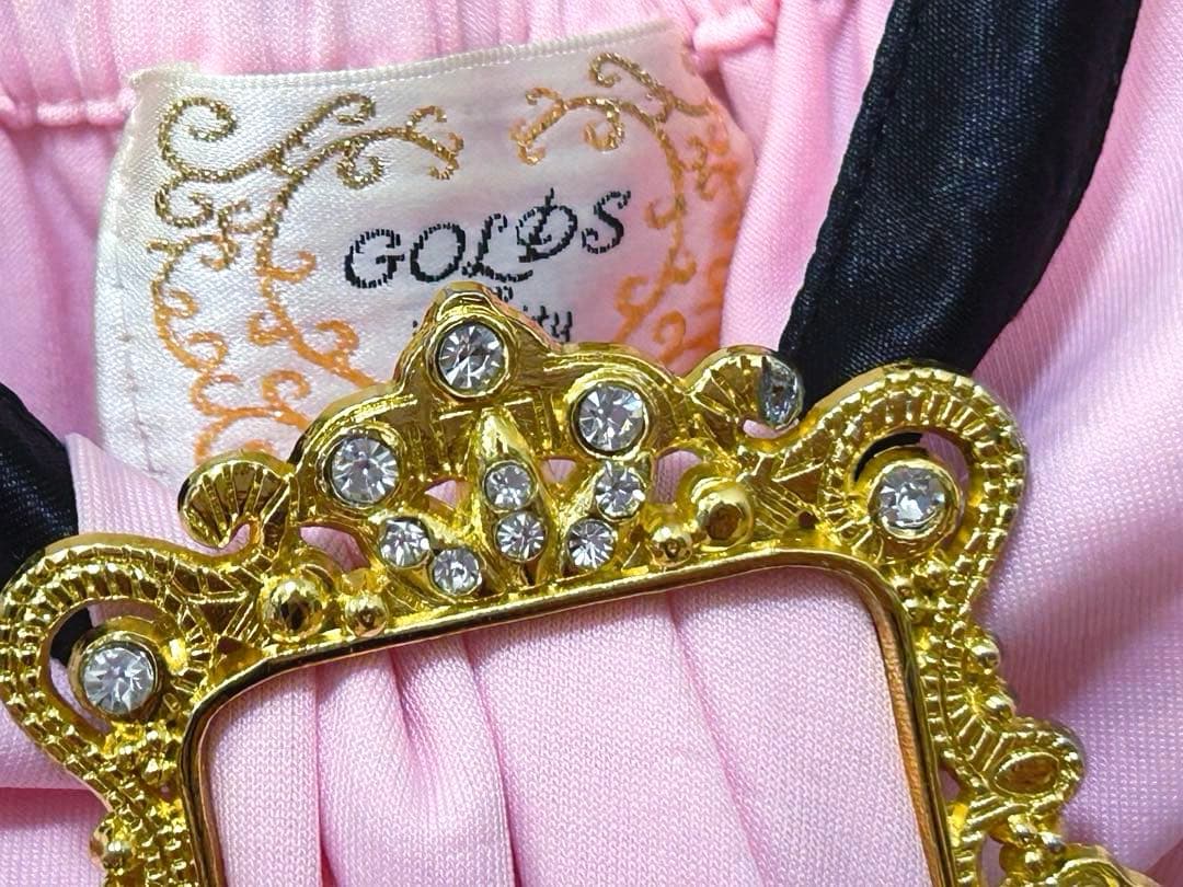 GOLDS♡ビジューバックル×チェーン付き♡キャミトップス／チュニック♡ピンクM