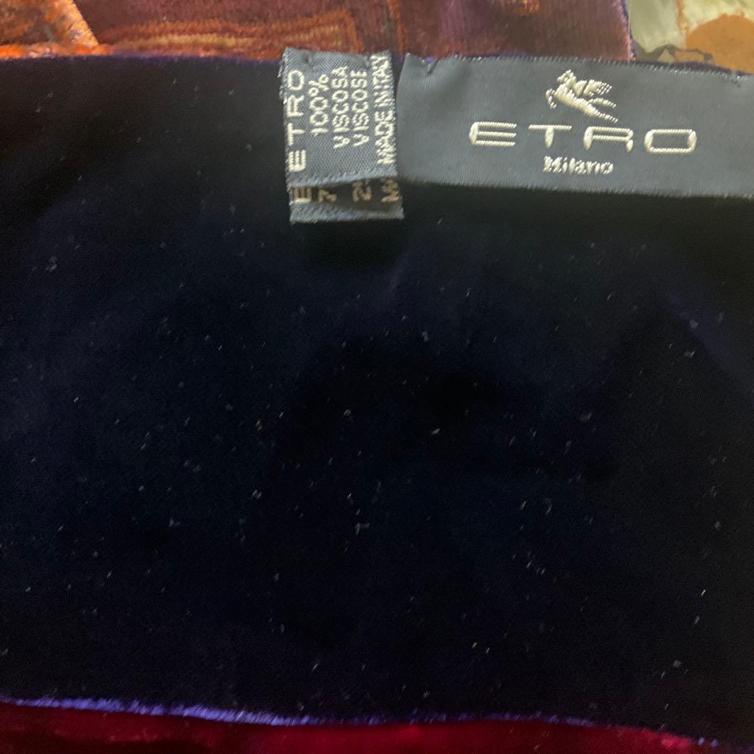 ETRO ベロアベイズリーリバーシブルストール