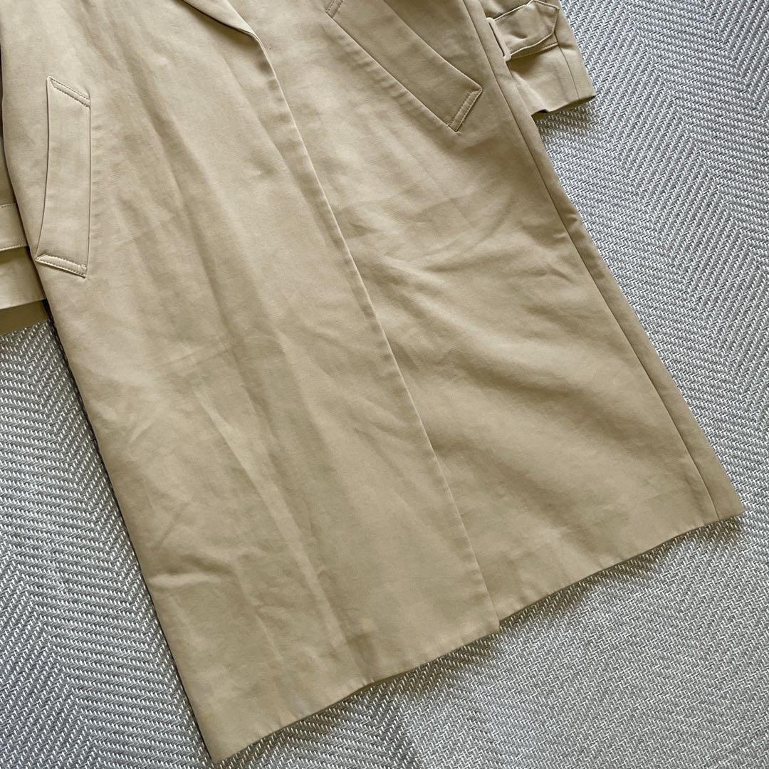 美品　IENA イエナ　コットンWクロスオーバーチェスターコート　ベージュ　36
