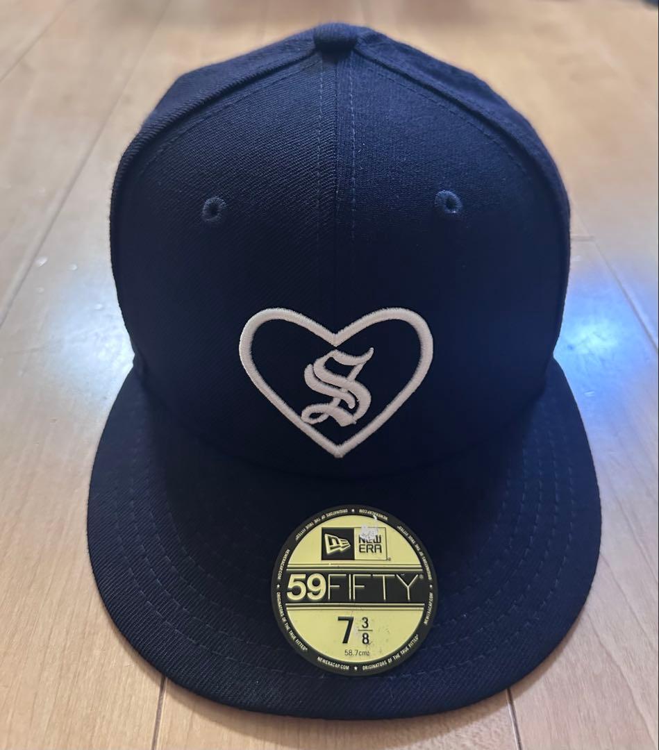 ★美品★ Supreme × New Era Sロゴハート ◆ （58.7）