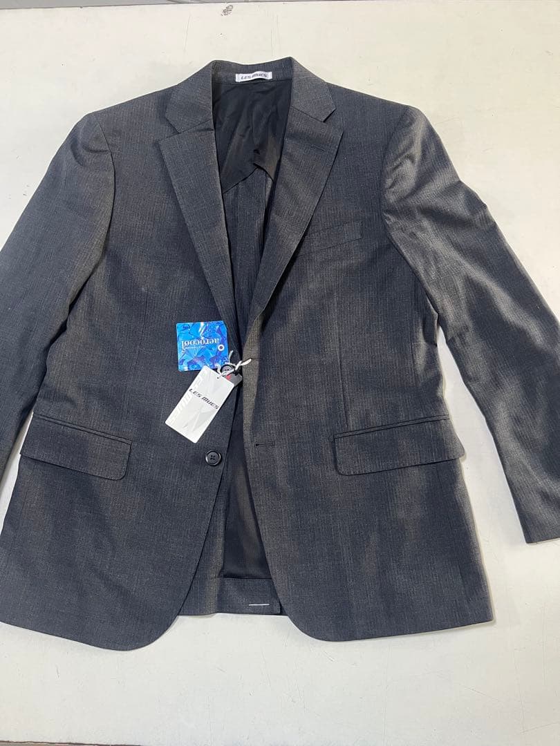 新品 メンズスーツ AB6 グレー ストレッチ ツーパンツ ビジネス