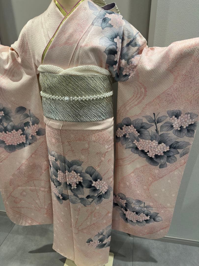 正絹　本疋田総絞り　振袖　セット