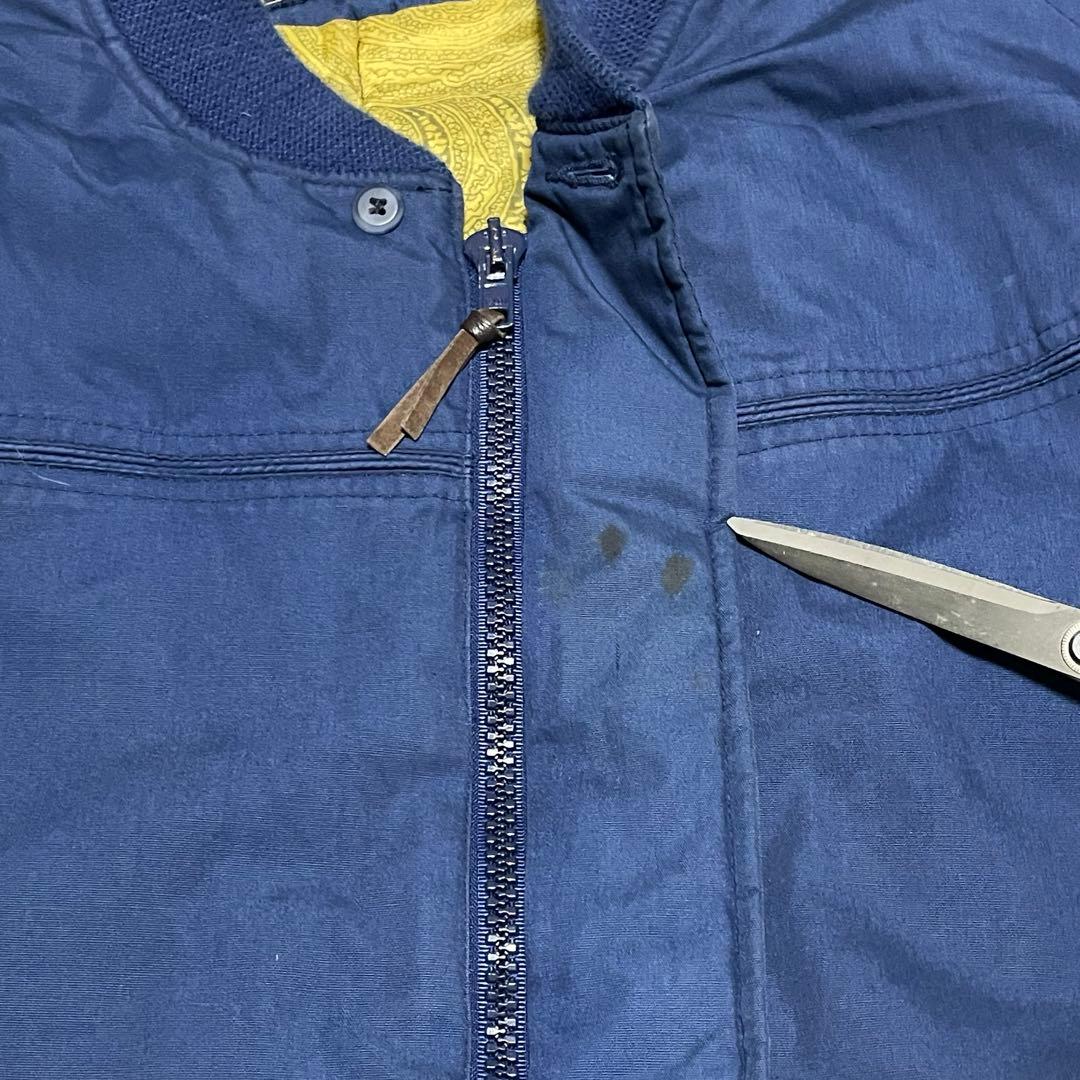 超超スペシャル 80s ダービーオブサンフランシスコ ジャケット XL ネイビー