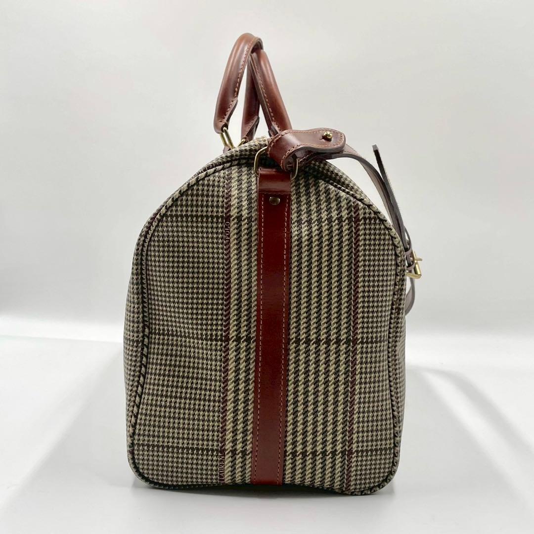 【美品】 ラルフローレン 2way ボストンバッグ チェック 大容量 希少