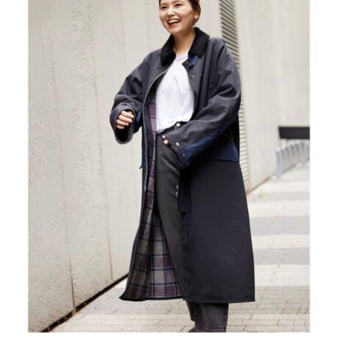 Barbour ロングコート38
