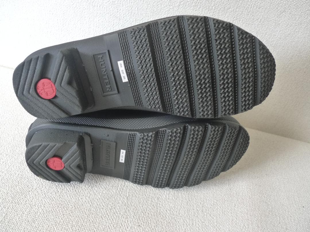 未使用HUNTER ハンターブラック ショートレインブーツ23cm
