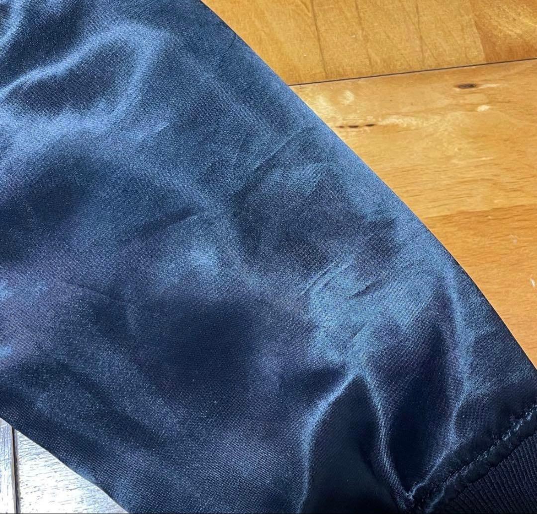 【希少】00s GAP / fur bomber jacket MA1 光沢
