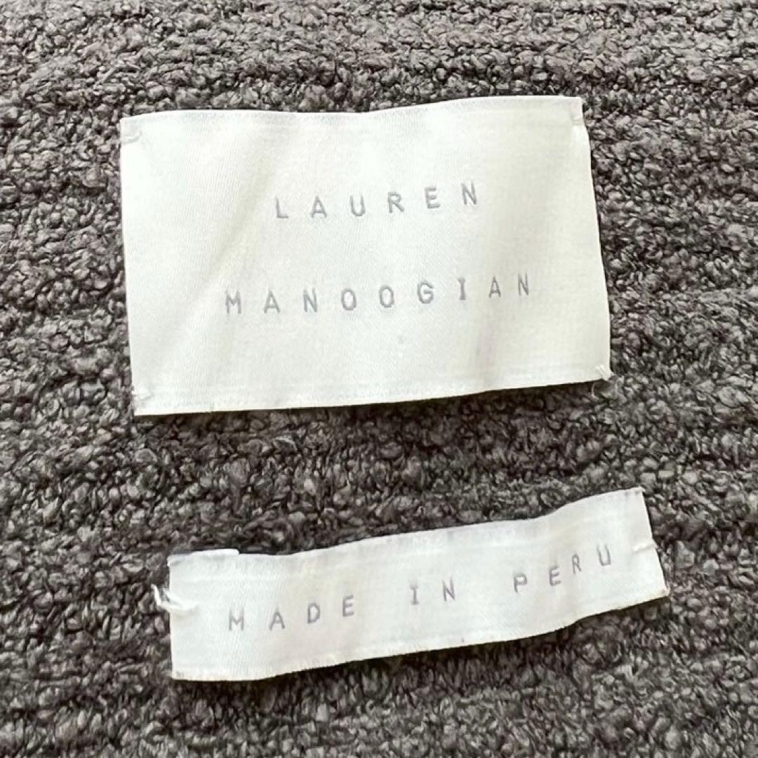 LAUREN MANOOGIAN フロントリボンカーディガン ピマコットン