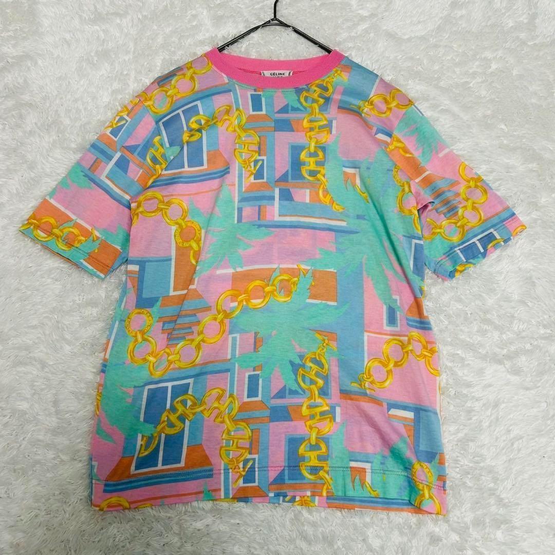 希少 名作 ヴィンテージ セリーヌ Tシャツ パームツリー フィービー期 半袖