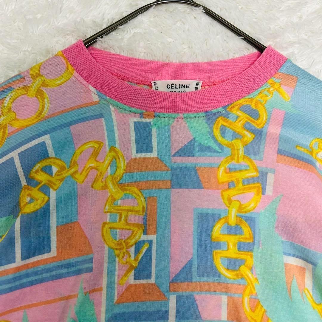 希少 名作 ヴィンテージ セリーヌ Tシャツ パームツリー フィービー期 半袖