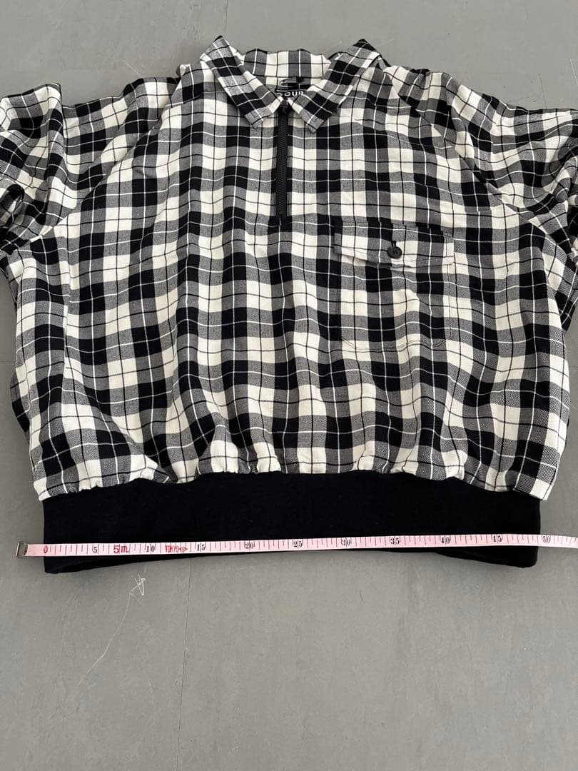 gourmet Jeansグルメジーンズ 日本製 ハーフジップ チェック柄