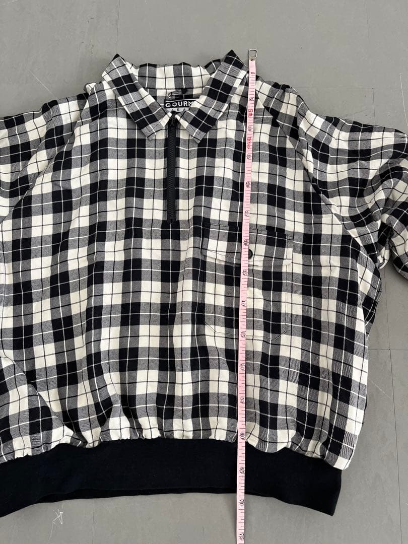 gourmet Jeansグルメジーンズ 日本製 ハーフジップ チェック柄