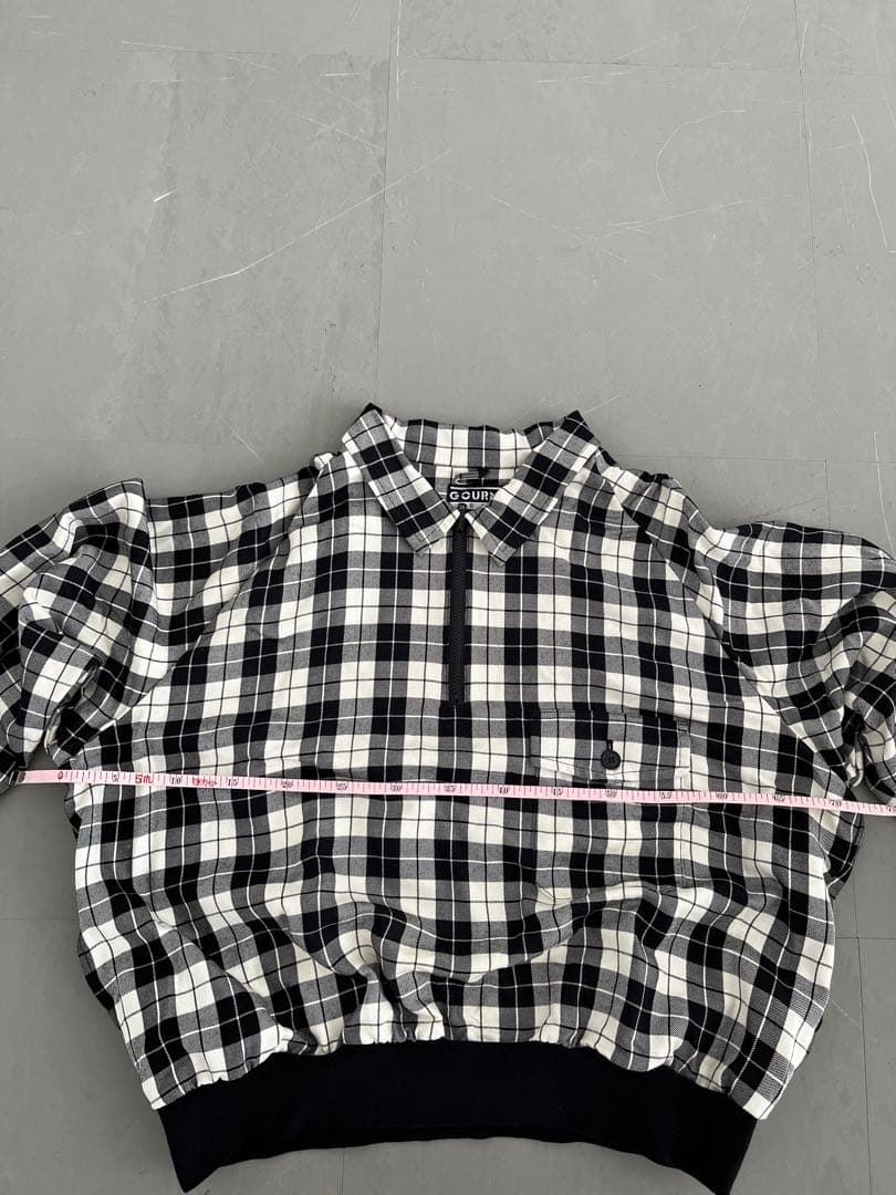 gourmet Jeansグルメジーンズ 日本製 ハーフジップ チェック柄