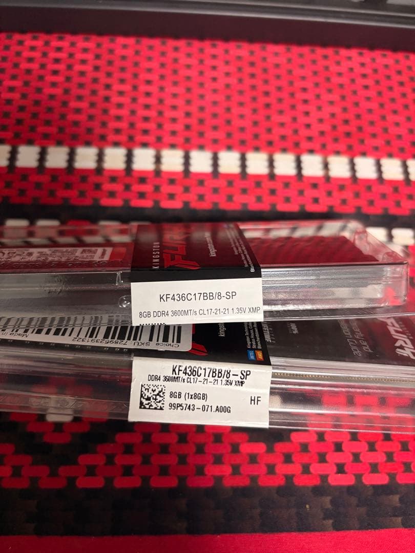 KINGSTON FURY DDR4 3600 16GB(8GB×2枚)