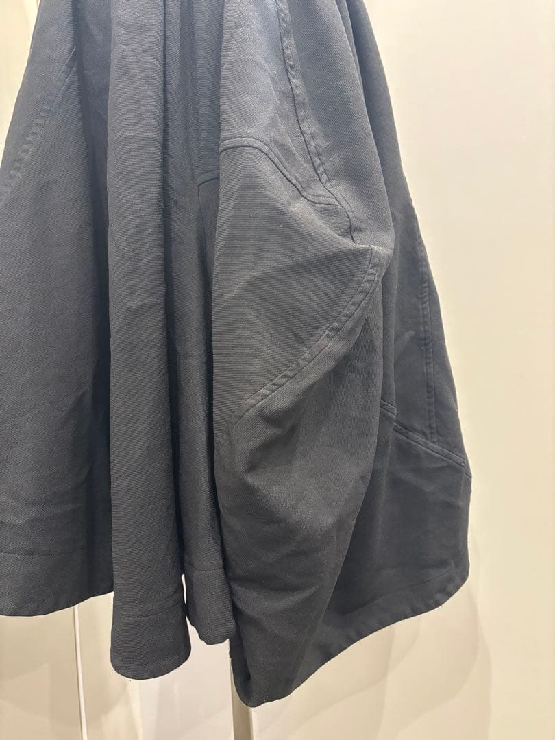 ［14AW］コムデギャルソン　ポリエステル縮絨バルーンスカート