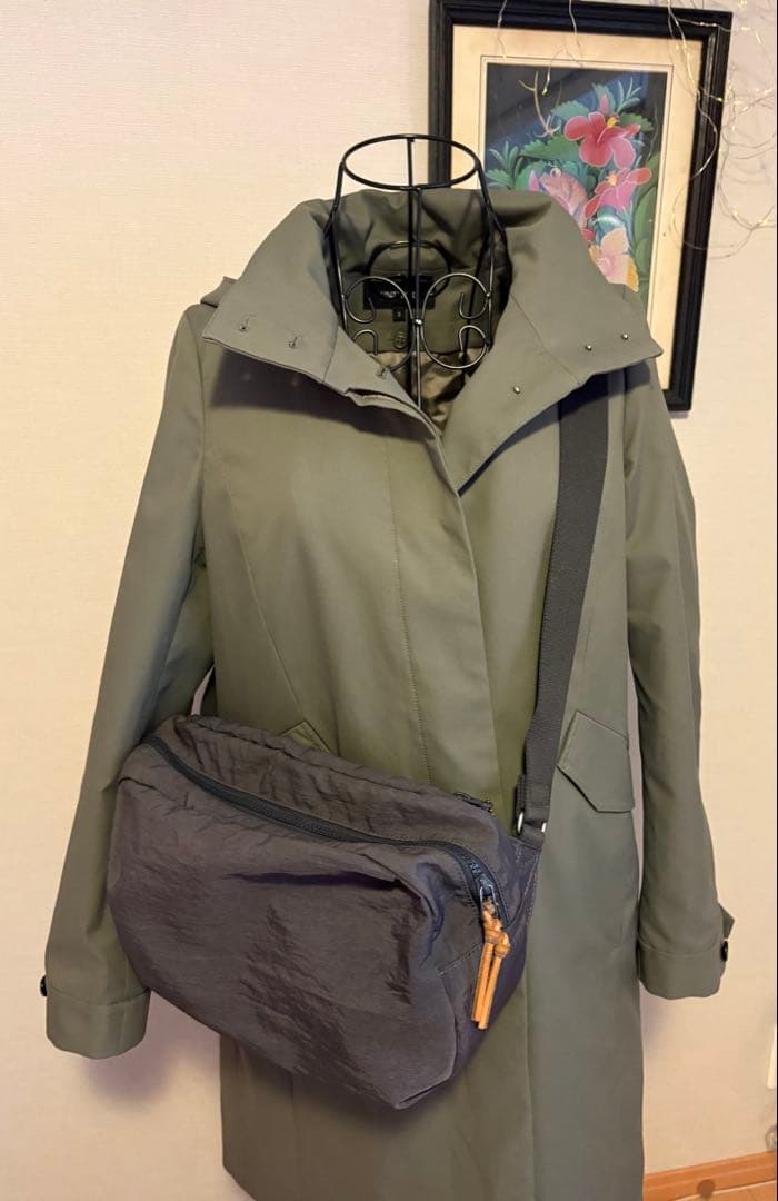 ニジュウカノウ FUKUI SIWAナイロンボディバッグL ダークグレー