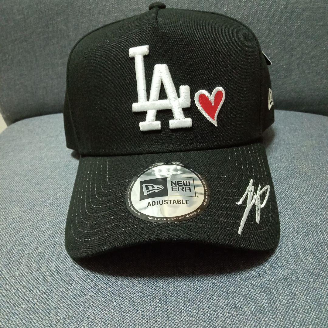 ニューエラ LA 大谷 刺繍サイン入 ONSPOTZ別注商品 黒 キャップ