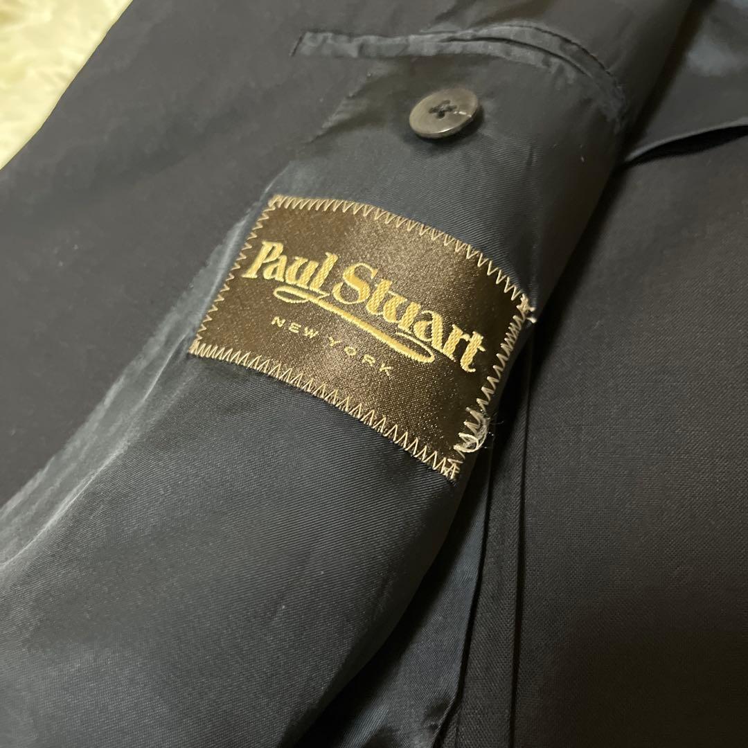 【極美品】paul stuart 背抜き テーラードジャケット ネイビー 46L