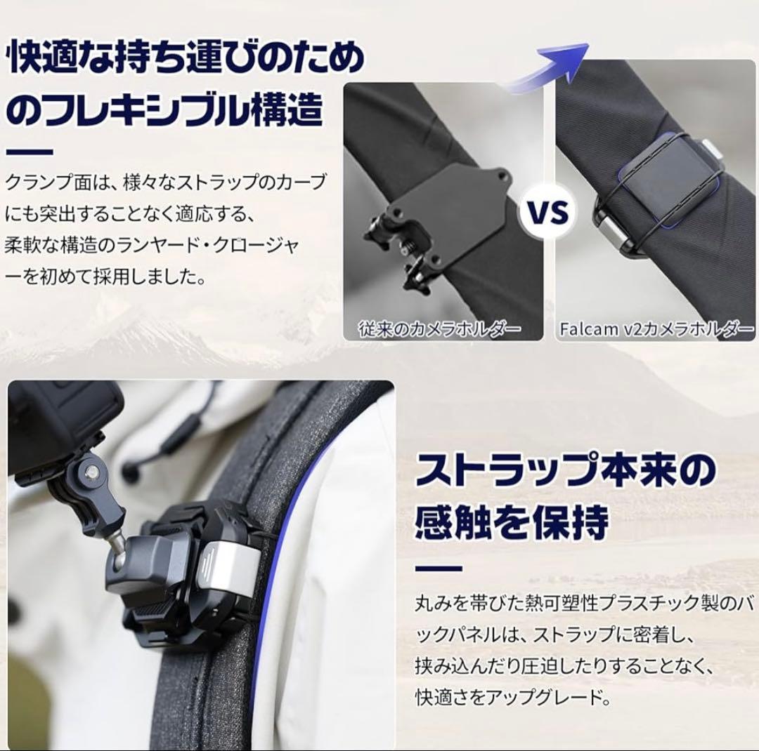 Ulanzi F38バックパックストラップクリップ カメラホルスターV2