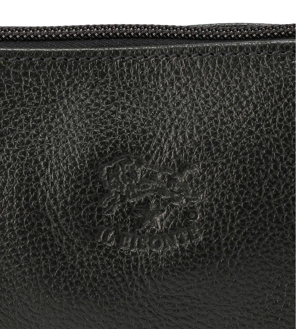 ILBISONTE イルビゾンテ★ベルトバッグ レザー ブラック【新品・未使用】