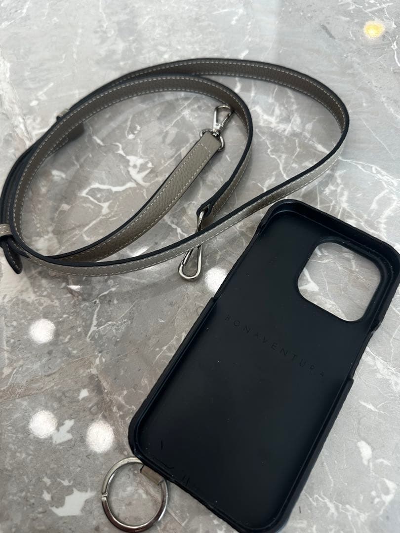 BONAVENTURA iPhone 14 Pro ケース ストラップ付き