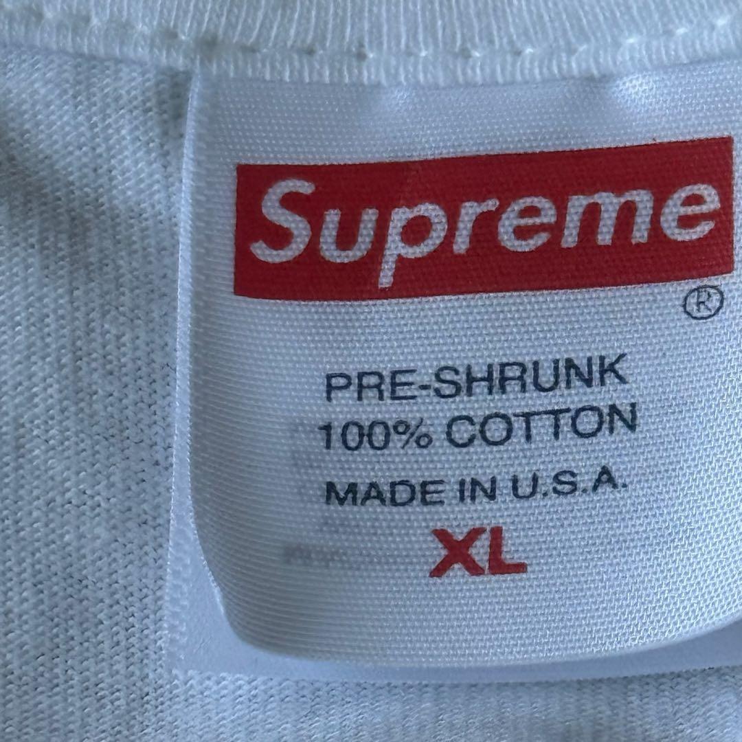 Supreme ボックスロゴ Tシャツ XL USA製 白 半袖 人気