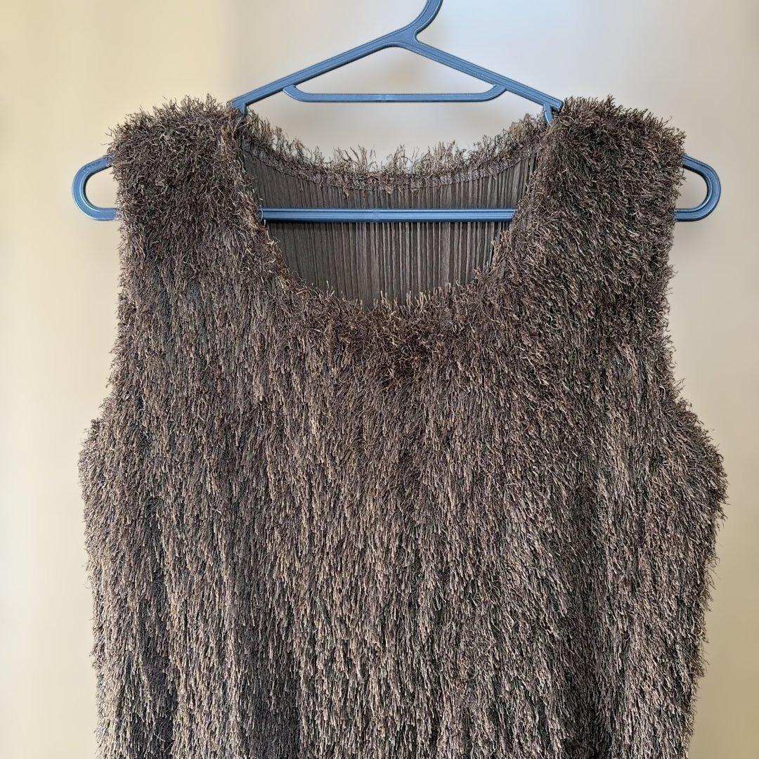 ル*ル様 pleats please issey miyake シャギーワンピー
