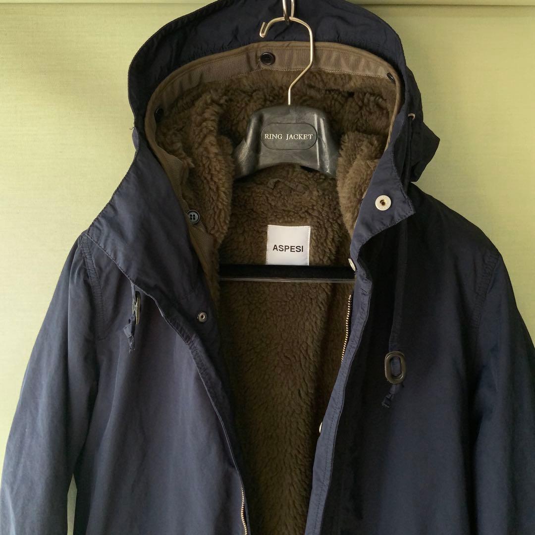 美品 ASPESI アスペジ M51 モッズコート M ネイビー